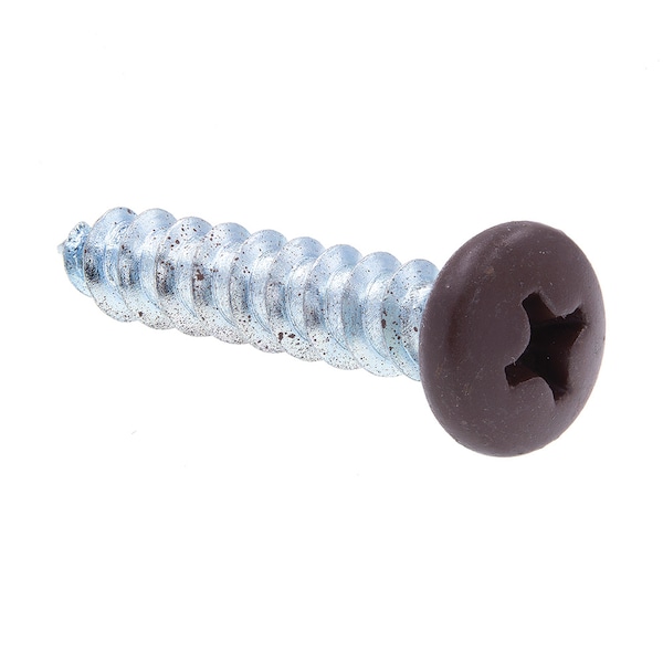 Prime-Line Sheet Metal Screw S-Tap Pan Head Phil Dr No. 10 X 1in Zinc Pl Steel Black Head 25PK 9155273 - main